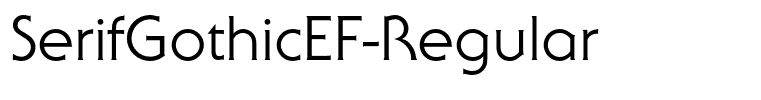SerifGothicEF-Regular