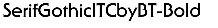 SerifGothicITCbyBT-Bold