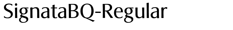 SignataBQ-Regular