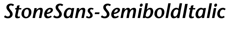 StoneSans-SemiboldItalic