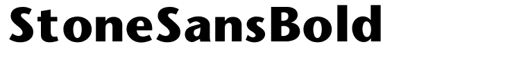 StoneSansBold