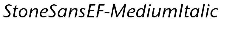 StoneSansEF-MediumItalic