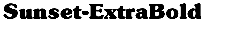 Sunset-ExtraBold