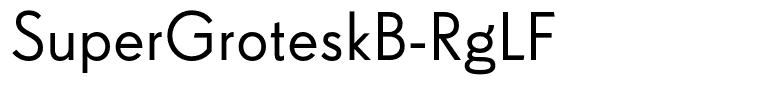 SuperGroteskB-RgLF