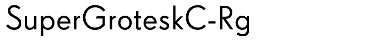 SuperGroteskC-Rg