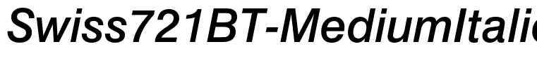 Swiss721BT-MediumItalic