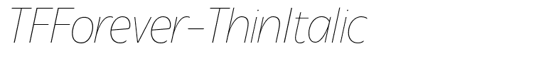 TFForever-ThinItalic
