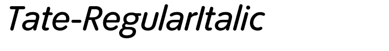 Tate-RegularItalic