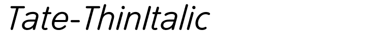 Tate-ThinItalic