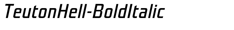TeutonHell-BoldItalic