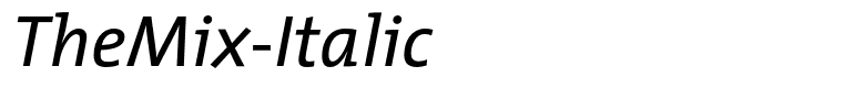 TheMix-Italic