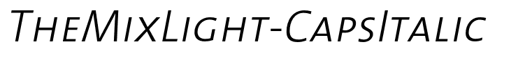 TheMixLight-CapsItalic