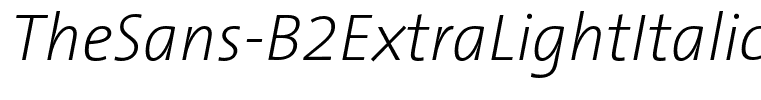 TheSans-B2ExtraLightItalic