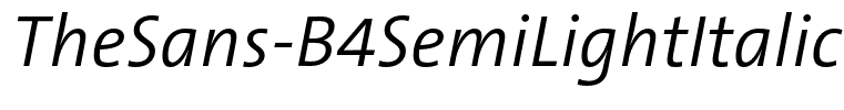 TheSans-B4SemiLightItalic