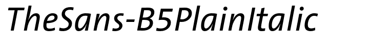 TheSans-B5PlainItalic
