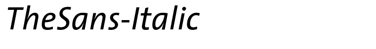 TheSans-Italic