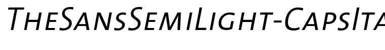 TheSansSemiLight-CapsItalic
