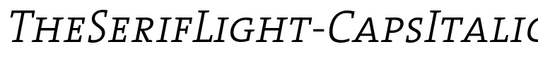TheSerifLight-CapsItalic