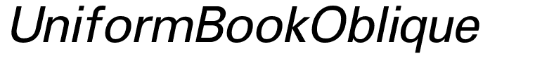 UniformBookOblique