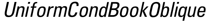 UniformCondBookOblique