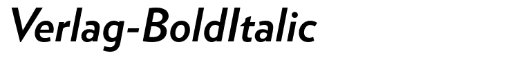 Verlag-BoldItalic