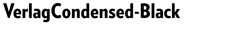 VerlagCondensed-Black