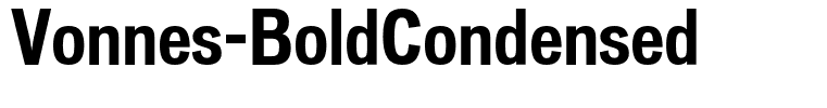 Vonnes-BoldCondensed