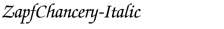 ZapfChancery-Italic