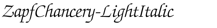 ZapfChancery-LightItalic