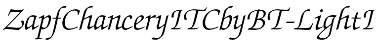 ZapfChanceryITCbyBT-LightItalic