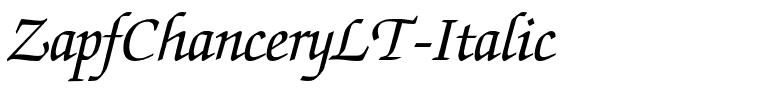 ZapfChanceryLT-Italic