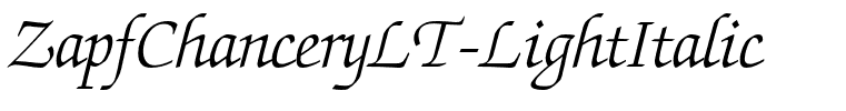 ZapfChanceryLT-LightItalic