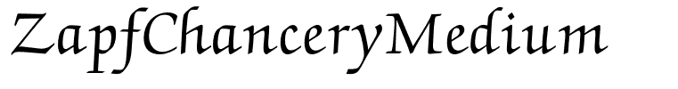 ZapfChanceryMedium