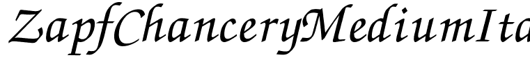 ZapfChanceryMediumItalic