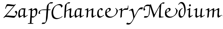 ZapfChanceryMediumSwash