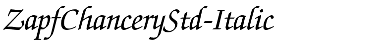 ZapfChanceryStd-Italic