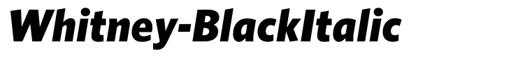 Whitney-BlackItalic