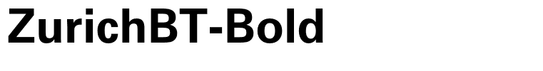 ZurichBT-Bold
