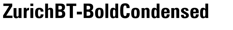 ZurichBT-BoldCondensed