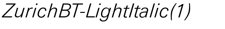 ZurichBT-LightItalic(1)