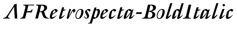 AFRetrospecta-BoldItalic