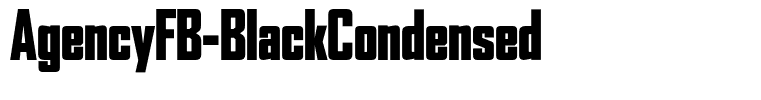 AgencyFB-BlackCondensed
