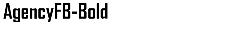 AgencyFB-Bold