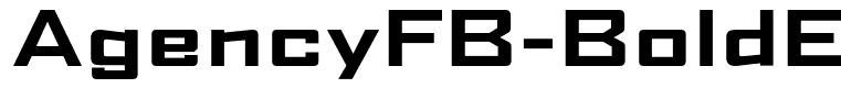 AgencyFB-BoldExtended