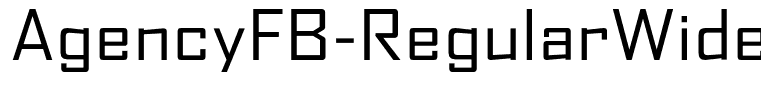 AgencyFB-RegularWide