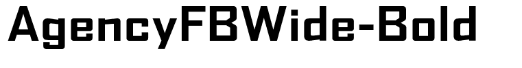AgencyFBWide-Bold