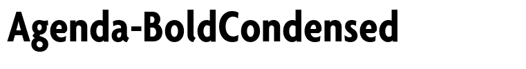 Agenda-BoldCondensed