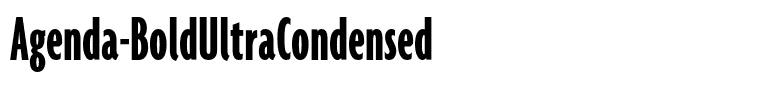 Agenda-BoldUltraCondensed