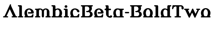 AlembicBeta-BoldTwo