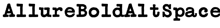 AllureBoldAltSpace